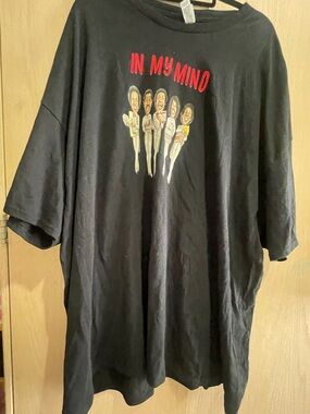 Gildan Black Tee with Red "IN MY MIND" Graphic